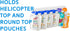 Storage Theory Space Saving Food Pouch Organizer for Fridge, Holds 6 Pouches - Perfect for Baby Food