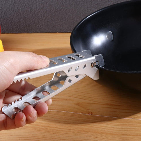 Lightweight Cooking Tool, Pot Pan Gripper, Picnic Utensils, Outdoor Tourist Camping Handle Holder Clip