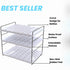 3 (2 Pack) YAN & HIN Expandable Water Bottle Organizer for Cabinet, Tier Tumbler Organizer, Adjustable Bottle Holder