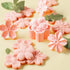 2-Inch Pastry/Cookie/Fondant Stamper, 4 Stamps Pink Cherry Blossom Shape Flower Hand Pressure Pastry Tool Set