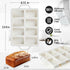 CAKETIME Mini Loaf Pans, Silicone Mini Bread Loaf Pans with Metal Reinforced Frame, 2 Pack for Baking, Confetti