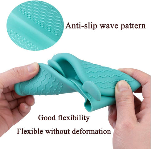 Pinch QTECLOR Mini Oven Mitts Gloves-BPA Free Silicone,Heat Resistant, Cooking Mitts Potholder for Kitchen Cooking