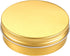 Foraineam 24 Pieces 4 oz Aluminum Round Tins, Golden Metal Storage Jars, Empty Spice Containers, Travel Tin Cans