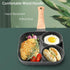 JUSTUP Nonstick Egg Frying Pan, 3-in-1 Divided Grill Frying Pan, Heat Resistant Handle for Breakfast Cooking