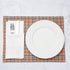 Restaurantware 16 x 12 Inch Dining Table Placemats Set of 6, Vintage Style Easy to Clean Plastic Mats