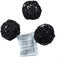 Wicker Rattan Decorative Balls - Table Wedding Party Christmas Season Home Decoration, Black, Diameter 2.4 Inch