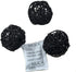 Wicker Rattan Decorative Balls - Table Wedding Party Christmas Season Home Decoration, Black, Diameter 2.4 Inch
