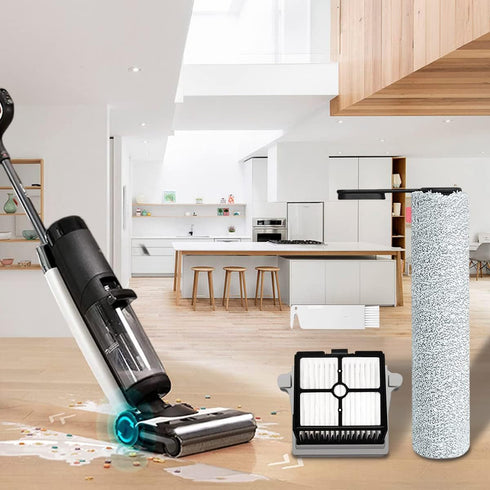 Home Times Replacement HEPA Assembly and Brush Roller Set for Tineco Floor ONE S6/S7 Pro Cordless Wet Dry Vacuum