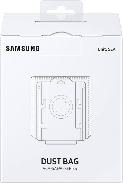 SAMSUNG Clean Station Dust Bags, Pack of 5 Replacement Bags for Jet Stick Cordless Vacuum Cleaners, Grey