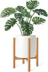 Mkono Plant Stand Mid Century Wood Flower Pot Holder (Plant Pot NOT