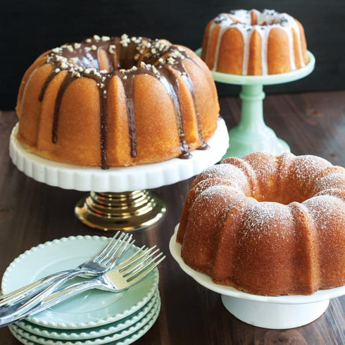 Nordic Ware 3-Piece Set Formed Bundt, Tiered, Sea Glass