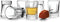 Circleware Eastside Clear Heavy Base Glass Shot Glass Set, 1.7 Ounce, Set of 6, Limited Edition