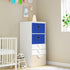 STOREONE 3 Pcs Fabric Storage Cube Bins, Foldable Organizer Container with Lids and Metal Handles for Home