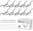 Magicfour Blinds Cord Cleat Baby Safety Rope Cleats, 10-Pack Zinc Alloy Cord Cleats for Curtains