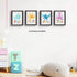 Funny Colorful Bathroom Ocean Life Quotes Art Print, Set of 4 8X10 inch Canvas Wall Art for Kids Washroom
