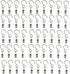Mydio 50 Pack Stainless Steel Curtain Clip String Party Light Wire for Outdoor Activities - Party Supplies