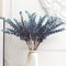3 Pcs Soft Touch Artificial Eucalyptus Leaves Spray 31.5" Fake Greenery Stems for Home Wedding Arrangement (Blue)