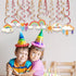 15Ct Rainbow Hanging Swirl Decorations, Sunshine Birthday Party Supplies Fan Decors