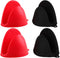 Silicone Oven Mitts - Mini Finger Protector Pot Holder for Cooking, Baking, BBQ, Heat Resistant Gloves, 2 Pairs (Black,