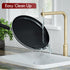 Cook N Home 10.25-Inch Nonstick Heavy Gauge Crepe Pancake Griddle, 26cm, Black