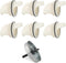 YOLCAR Chicken Feeder No Waste, 6 Ports Automatic Chicken Feeders with Hole Saw,
