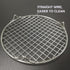 Round Steaming Rack with Legs, 8.9" 304 Stainless Steel Cooling and Baking Barbecue Rack for Air Fryer