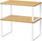 NEX Kitchen Cabinet and Counter Shelf Organizer, Stackable & Expandable, White and