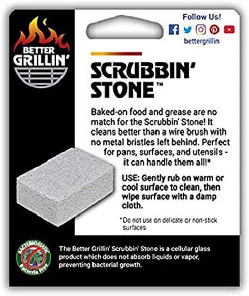 Better Grillin Scrubbin Stone Grill Cleaning Brick Block | Griddle Stone | Grill Stone Cleaning Block | Barbecue Grill