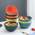 Kyraton Plastic Cereal Bowls - 8 Pieces, 26 oz, Unbreakable and Reusable Lightweight Bowl for Rice, Noodle, Soup,