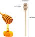 4 Pcs Wooden Honey Mixing Stirrer Sticks, 6.3 Inches Honey Dipper for Collecting and Dispensing Jam