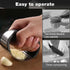 Dybepocih Set,3-in-1 Garlic Press Rocker,New Stainless Steel Garlic Mincer Garlic Crusher Garlic Crusher,Peeler