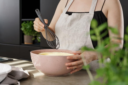 Zyliss Silicone Balloon Whisk - Sustainable Wheatstraw/Silicone, Nonstick Heat-Resistant Cooking Tool for Mixing