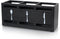 Ayiaren Wooden Silverware Caddies, Flatware Cutlery Holder for Kitchen Utensils, Black Countertop Organizer