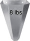 Holdly Medium Size Chicken Cone, 8lbs Galvanized Steel Poultry Restraining Cone for