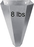 Holdly Medium Size Chicken Cone, 8lbs Galvanized Steel Poultry Restraining Cone for