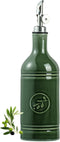 Olive Oil Dispenser Bottle with Spout, 18 oz Ceramic Oil Dispensers for