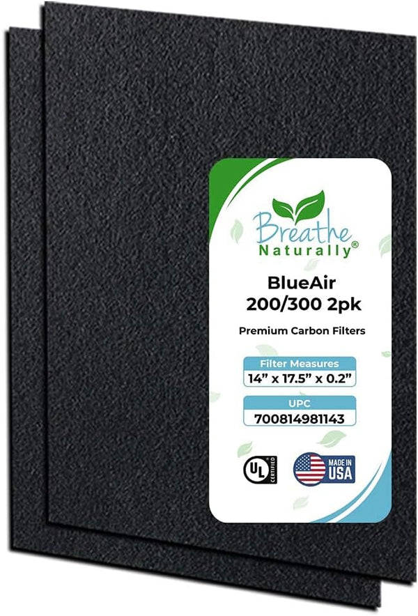 Replacement Carbon Filters for BlueAir 200/300 Series HEPA Air Filter, Made in USA