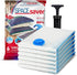 6 Pack Jumbo Vacuum Storage Bags for Comforters, Blankets & Clothes - Space Saver Compression Bags with Hand Pump