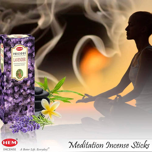 Hem Lavender Incense Sticks – 100g Pack of 2 (200g Total) – Long-Lasting Aromatherapy for Relaxation, Meditation & Home