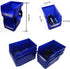 Pe&Hui 6 Pack Storage Organizer Bins, Wall Mount Parts Rack, Stackable Tool Bins for Screws and Office Supplies