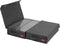 Minimalist Storage Box (Cassette Tape), Stackable with Lid, Holds 96 Cassettes, 16.34x9.25x3.4 Inches - Grey, 2 Count