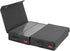 Minimalist Storage Box (Cassette Tape), Stackable with Lid, Holds 96 Cassettes, 16.34x9.25x3.4 Inches - Grey, 2 Count