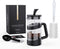 RAINBEAN Mini French Press Coffee Maker - 12 oz Camping Coffee Press Pot, Small French Press for Tea and Frothed Milk
