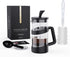 RAINBEAN Mini French Press Coffee Maker - 12 oz Camping Coffee Press Pot, Small French Press for Tea and Frothed Milk