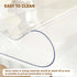 16 24 Inch 1.5mm Royhom Clear Table Protector x - Thick Plastic Table Cover, Clear Table Cover Protector Rectangle