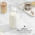 32 Oz, 3 Pack JoyJolt Glass Milk Bottles with Lids and Pourer Airtight Heavy Duty Reusable Glass Bottles, Leakproof