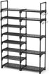 ROJASOP Shoe Rack Organizer, 8-Tier Metal Shoe Rack for Closet Entryway Garage,
