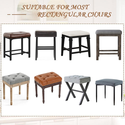 Levoberg Counter Counter Set 2 Bar Stool Cover Rectangle Stretch Height Barstool Slipcovers Rectangular Vanity Stool