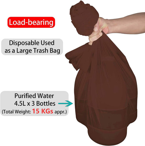2 Pack 84 Inch 6 Brown Plastic Tablecloths Disposable Table Covers Circle Bridal Shower Party Tablecovers PEVA Coffee