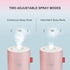 Portable Small Humidifier, 500ml Air Humidifier for Plant, Night Light Function, USB Personal Cool Mist for Home